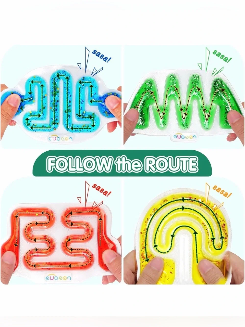 🧸 🌈 Squishy Sensory Fidget Toy – Sensory Maze Tube